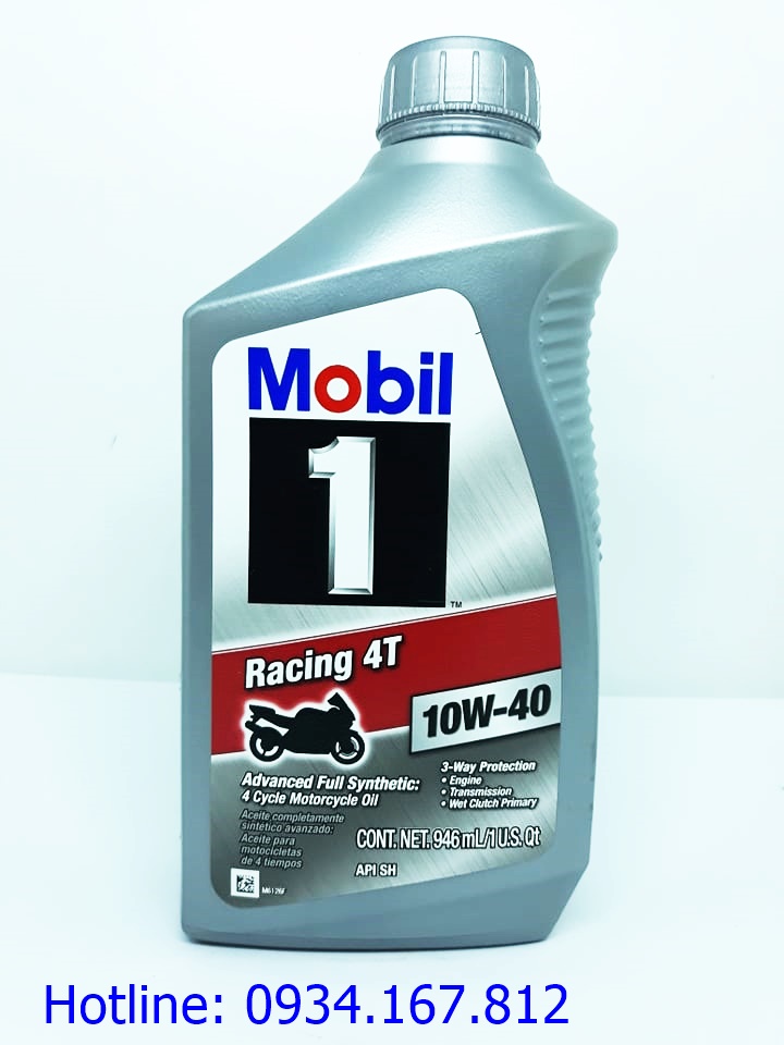 Nhớt Mobil 1 Racing 4T 10W40 1L