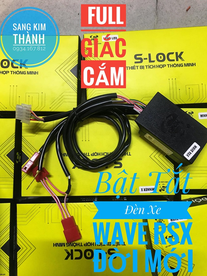 Lắp Tắt Đèn xe Wave Rsx 2019