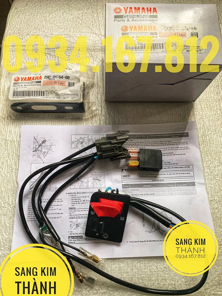 Bộ Công Tắc Tắt Máy Tạm Thời Yamaha Chính Hãng Cho Xe Exciter 150 2015 2016 2017 2018