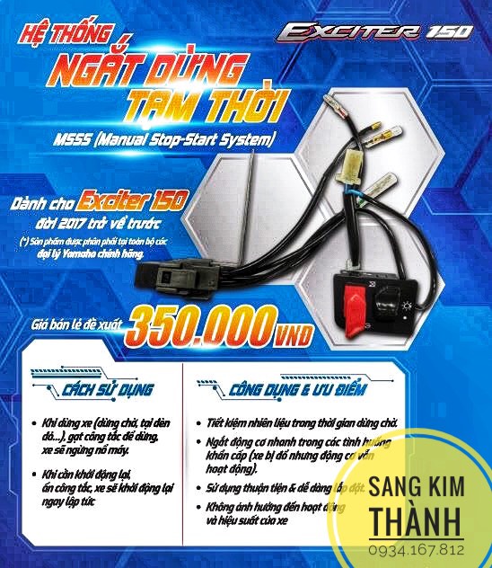 CÔNG TẮC DỪNG TẠM THỜI XE EXCITER
