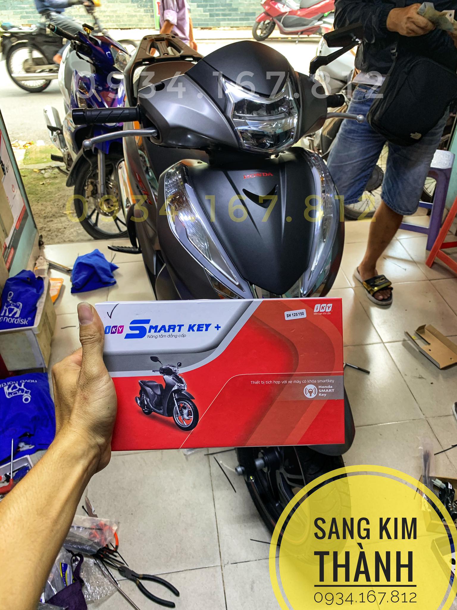 Lắp KHoá Chống Cướp Cho Khoá Smartkey Honda Sh 300i