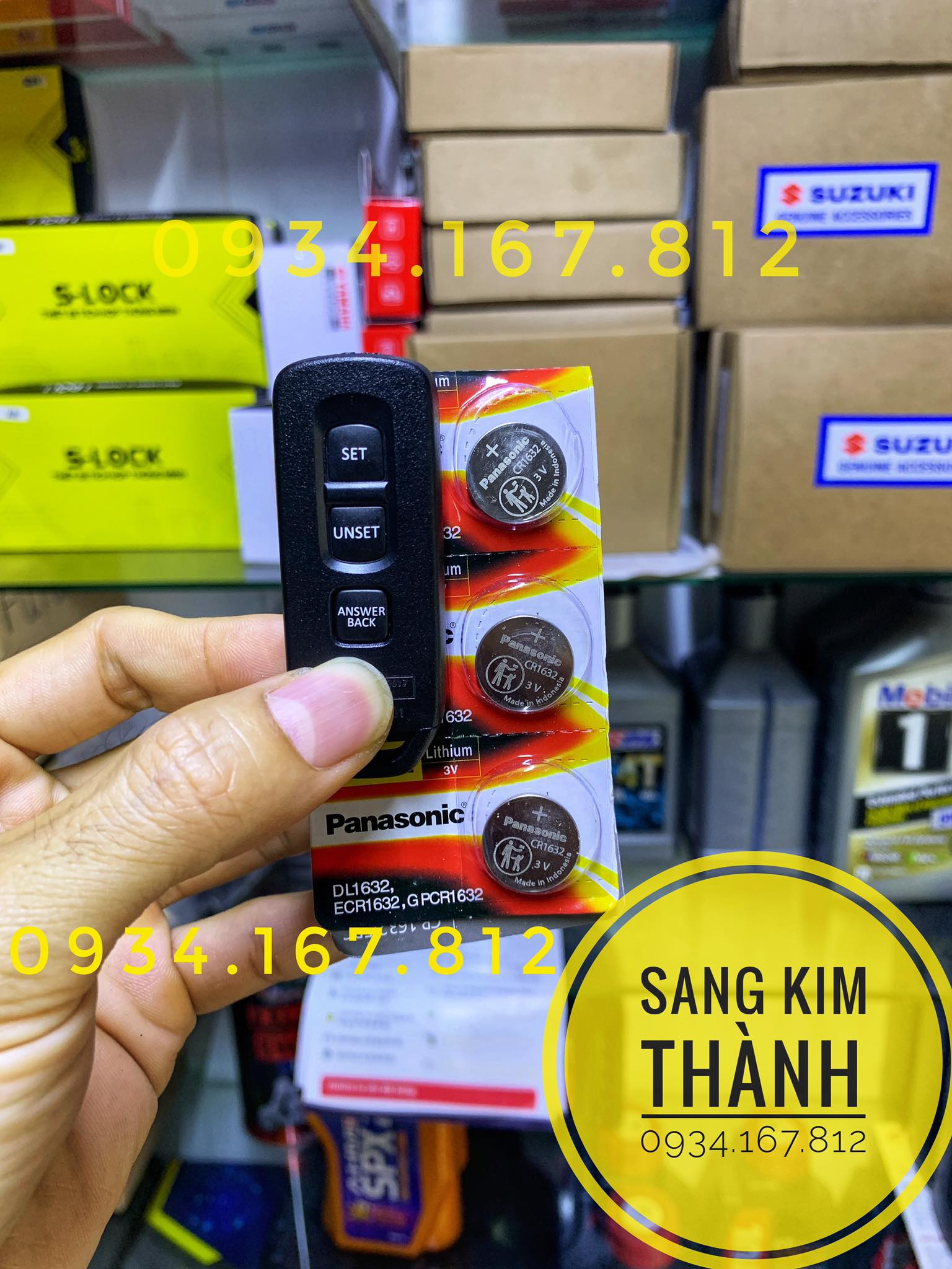 Pin Remote 3 Nút Xe Honda Vario 125 2018 2019 2020 2021 2022