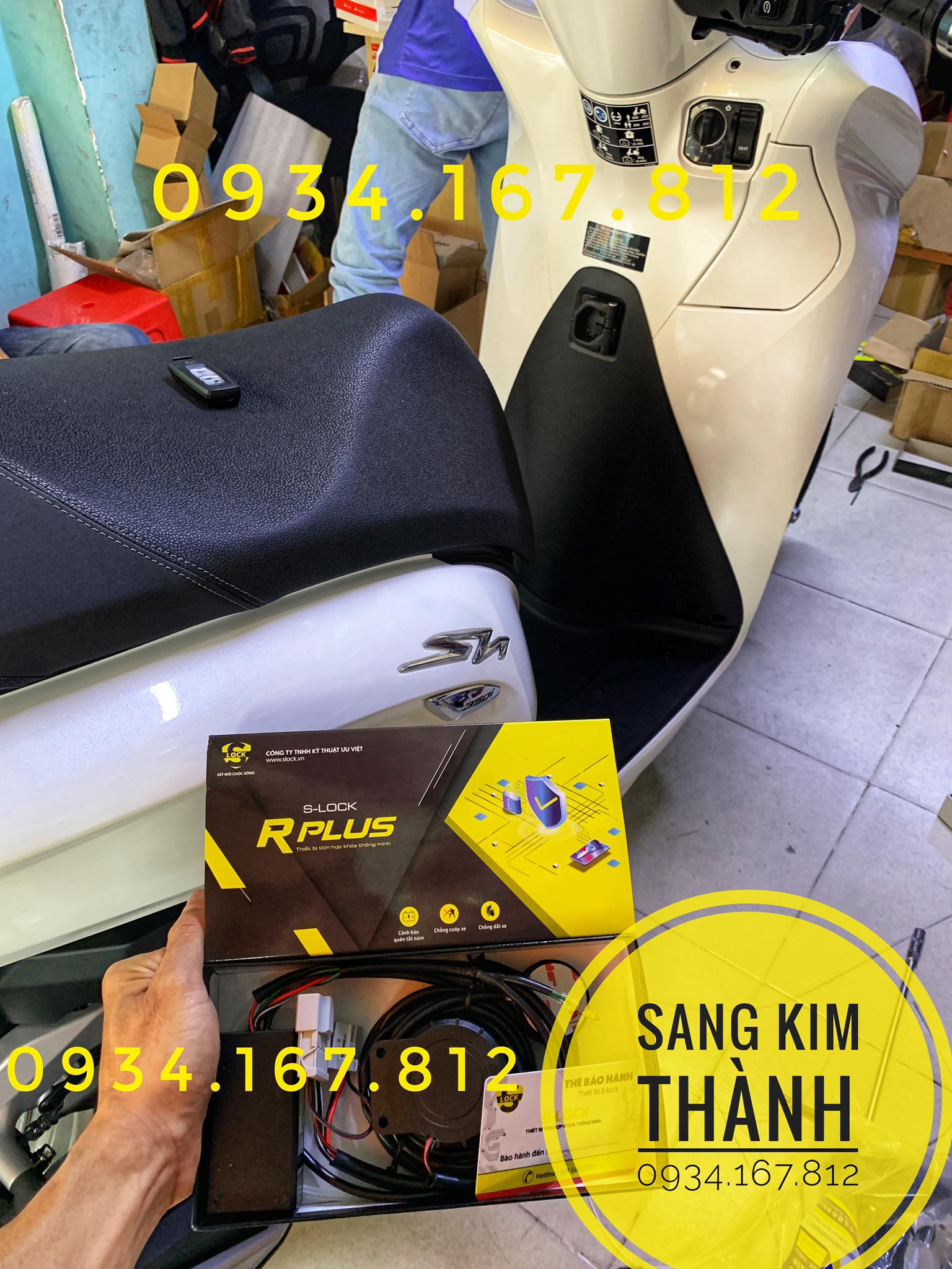 Lắp Khoá Chống Trộm Chống Cướp Xe Sh 350i 2022 2023