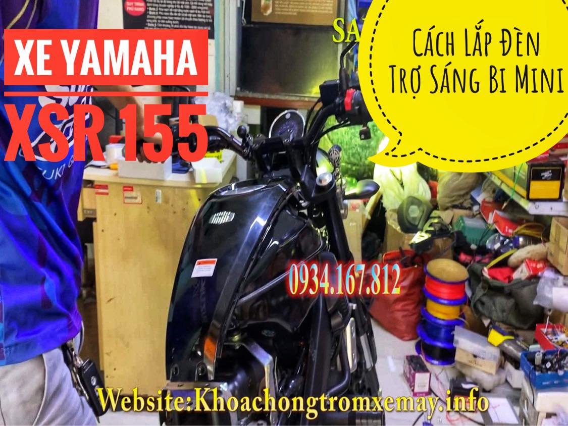 Lắp Đèn Trợ Sáng Bi Cầu Mini Xe Yamaha Xsr 155 1 Lắp Đèn Trợ Sáng Bi Cầu Mini Xe Yamaha Xsr 155