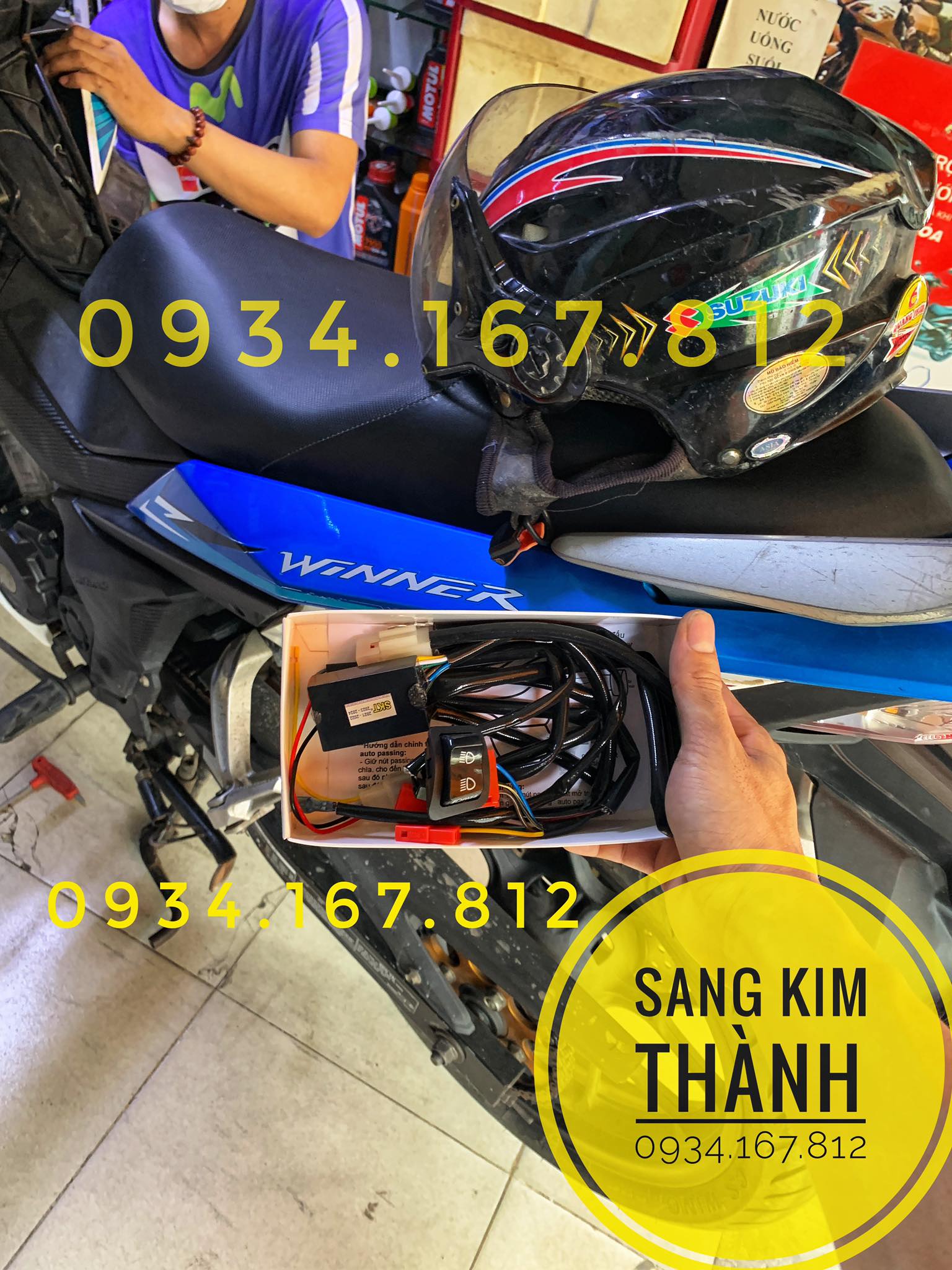 Bộ Mạch Passing sh lắp đèn trợ sáng l4x cho xe winner v1