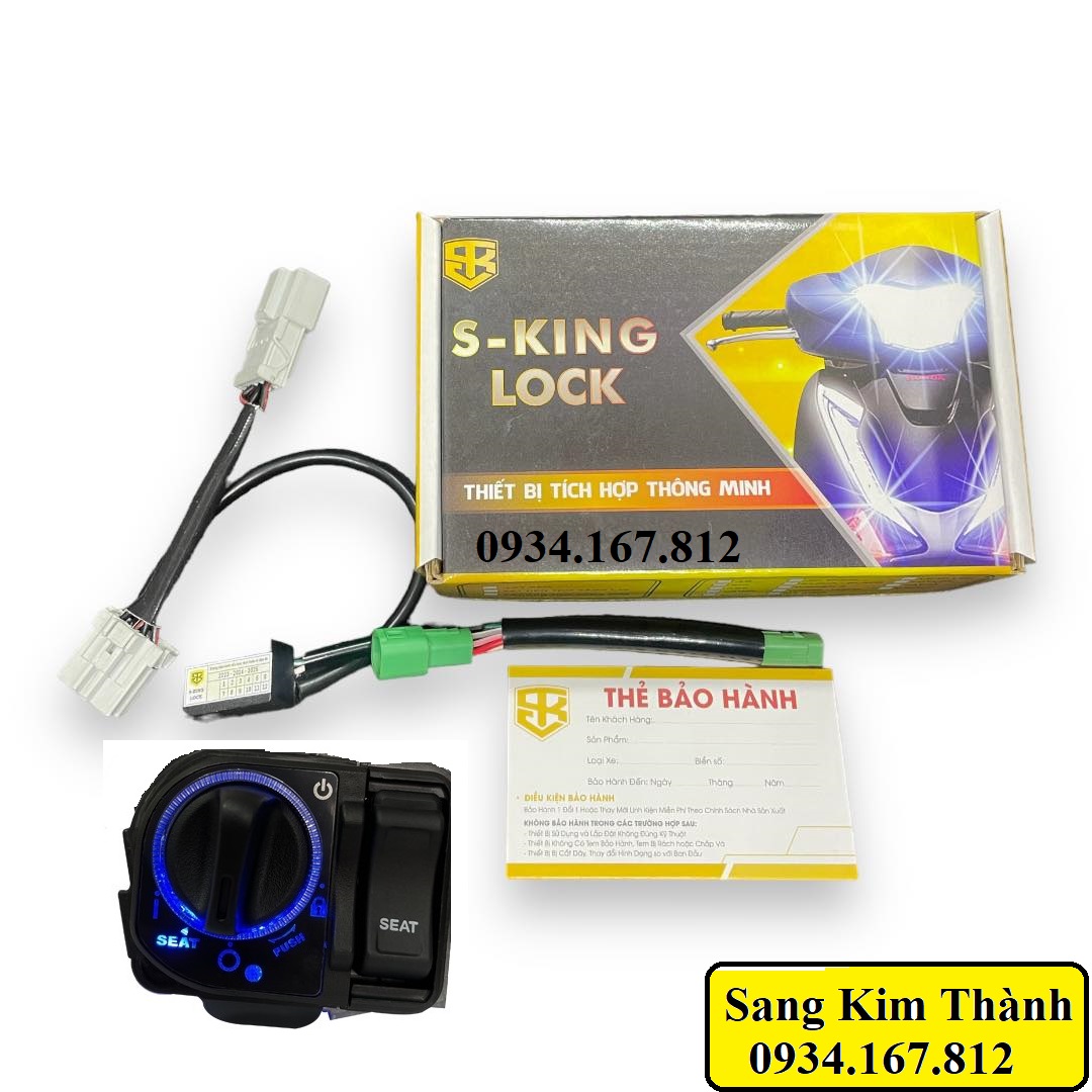 Lắp Sáng Đèn Led ổ khóa smartkey khi mở khóa lên on