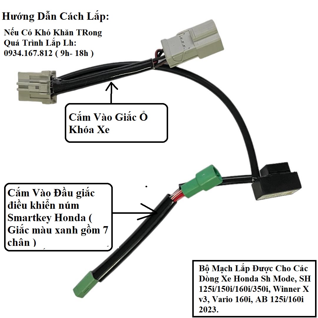 Cách Lắp Mạch Sáng Đèn Led Núm Khóa Smartkey Khi Vặn Khóa Smartkey