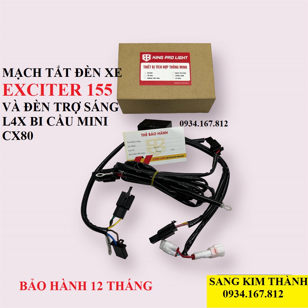 Công tắc tắt đèn xe Exciter 155 và đèn trợ sáng Tích Hợp Trên Nút Passing