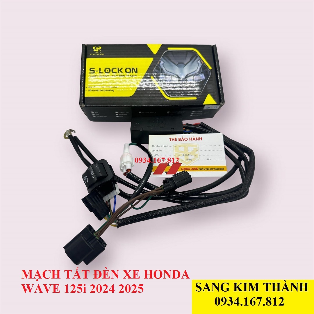 Mạch passing kiêm tắt mở đèn xe wave 125i thái lan 2024 2025